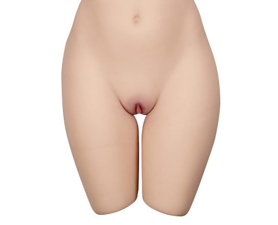Hips and vulva of the 4 in 1 sex doll torso, showing the vaginal opening