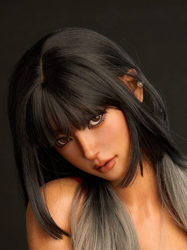 Leah, a 161 cm dark tanned silicone sex doll from the catalog