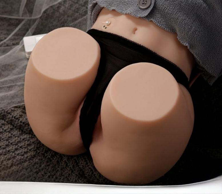 Leap frog schoolgirl bubble butt torso with black underwear being pulled aside