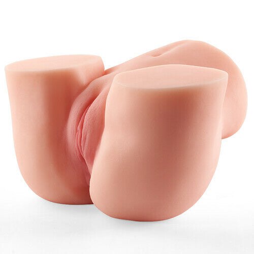 The leap frog butt torso on white, vagina and anus presented from behind